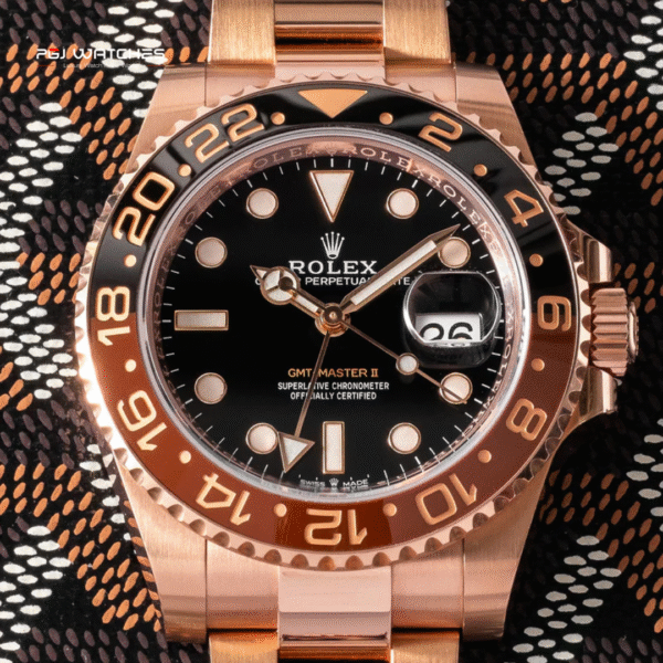 Rolex gmt master ii rootbeer all gold 40mm 126715chnr